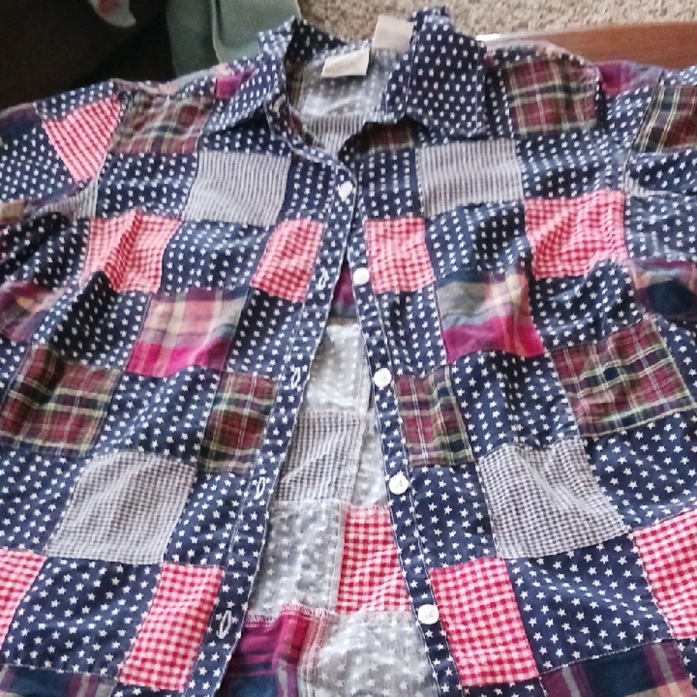 FIORLINI VIibrant Patchwork Casual Shirt